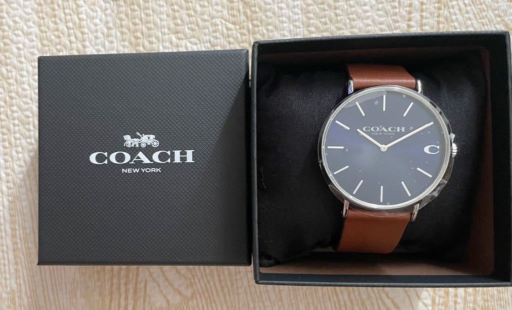新品未使用】COACH メンズ腕時計 防水クォーツ日本未発売オシャレ時計