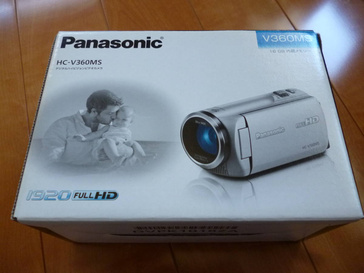 ●新年格安出品！●PanasonicパナソニックHC-V360MSデジタルハイビジョンビデオカメラ●ホワイト●使用極少の美品！●