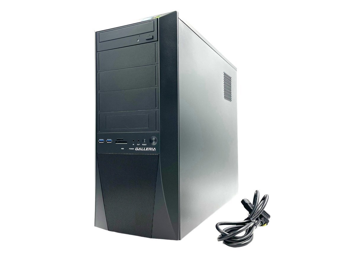 GALLERIA ガレリア diginnos GALLERIA XF (KT58/H270) ゲーミングPC i7 7700 Geforce GTX1070 SSD 525GB メモリ16GB ブラック 動作確認済み