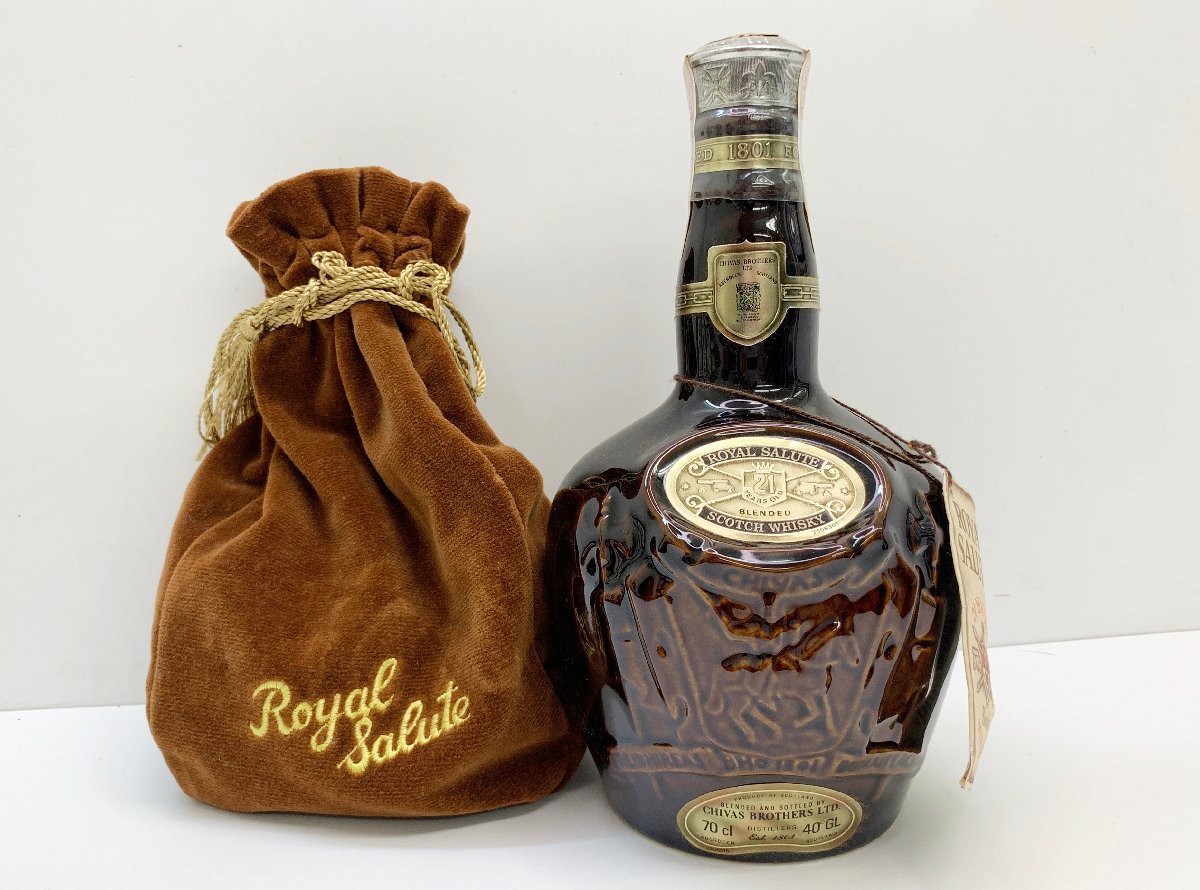 ロイヤルサルート 21年 SALUTE ROYAL 1円～ ウイスキー 赤・青 2本