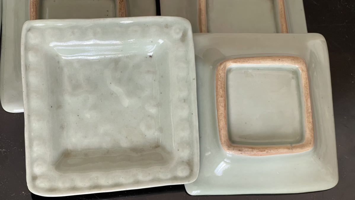 唐物 旧家 蔵出し 青磁皿 箱付 茶道具 陶磁器 骨董 古董 古美術 珍品