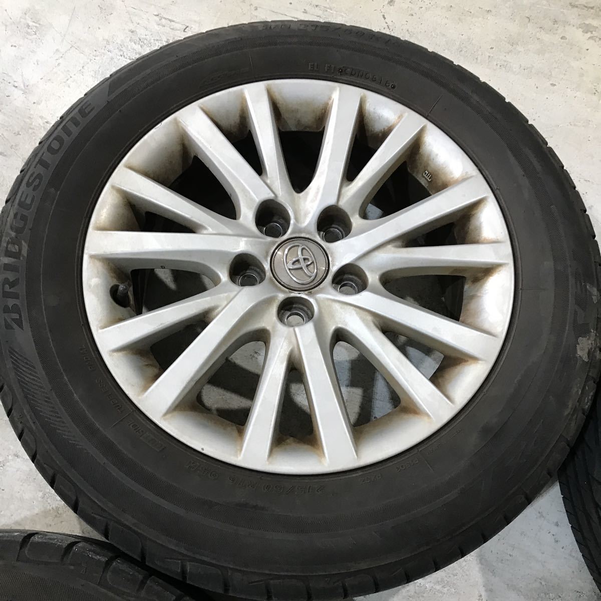 130マーク☆純正タイヤホイールセット☆16インチ☆215/60R16☆⑤ トヨタ