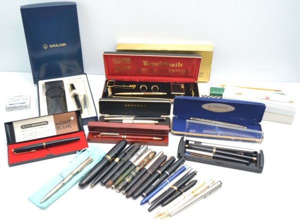 2026，爆買い K000Z19R 万年筆 ボールペン まとめてセット MONTBLANC PARKER SAILOR PILOT ペン先14K コレクション(モンブラン)｜売買されたオークション情報、yahooの商品情報をアーカイブ公開 - オークファン モンブラン