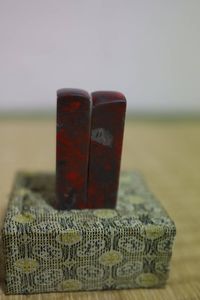 鶏血石牛角凍中国昌化天然石篆刻用