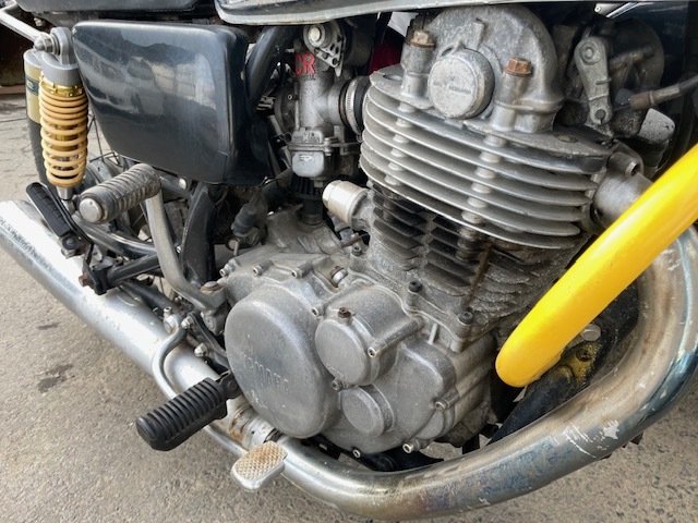 福島県発!! ヤマハ SR400 サイドカー付き 1JR ジャンク品 部品取り車に 
