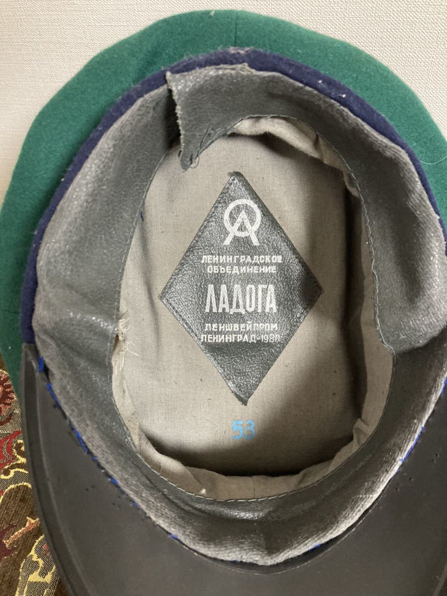 ソ連 国境警備隊 制帽 1980年 ソ連軍 ウクライナ軍 ロシア軍 (帽子