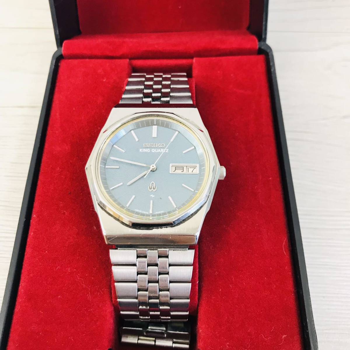 □フ SEIKO KING QUARTZ セイコー キング クォーツ メンズ腕時計 
