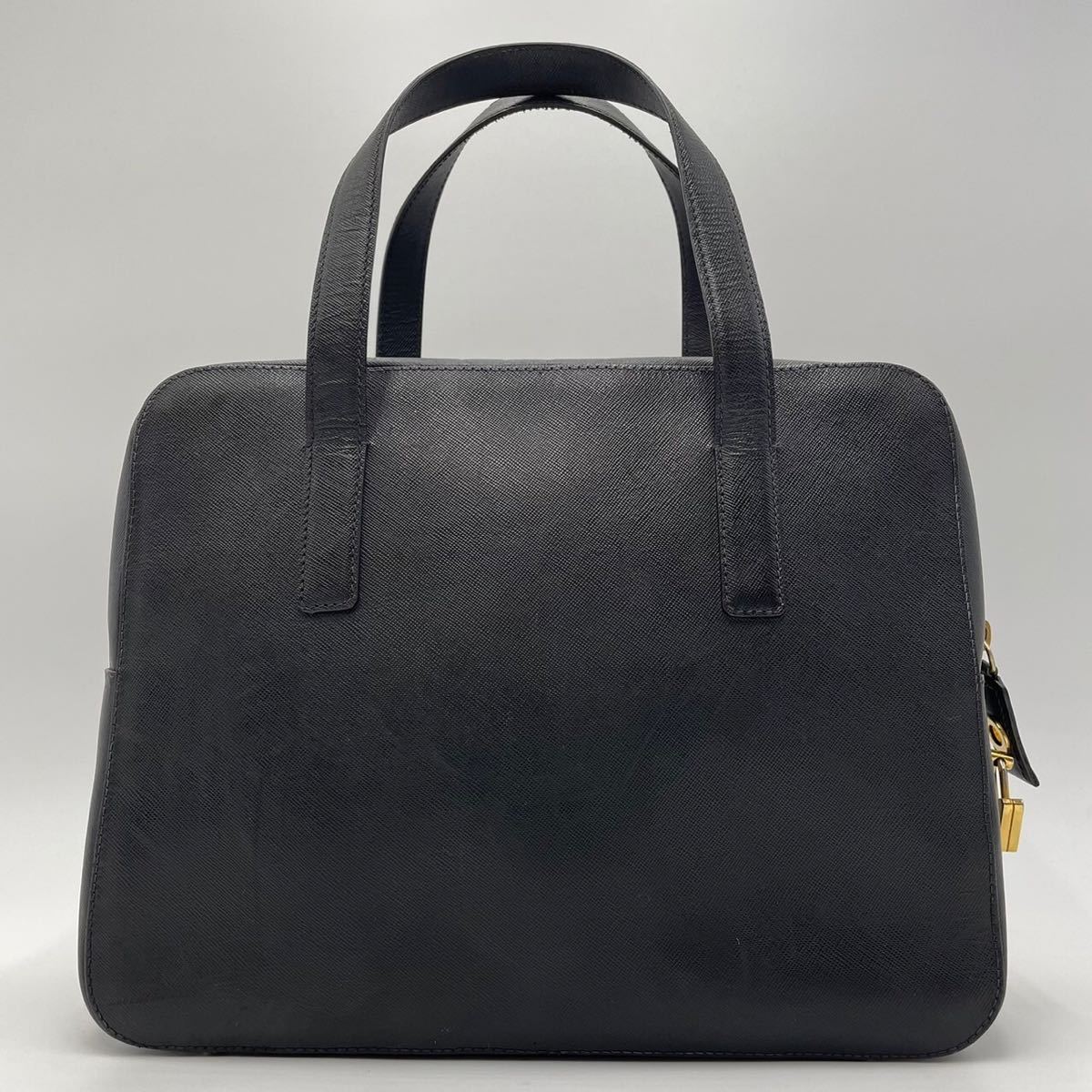 1円 □美品□ プラダ PRADA サフィアーノレザー オールレザー 
