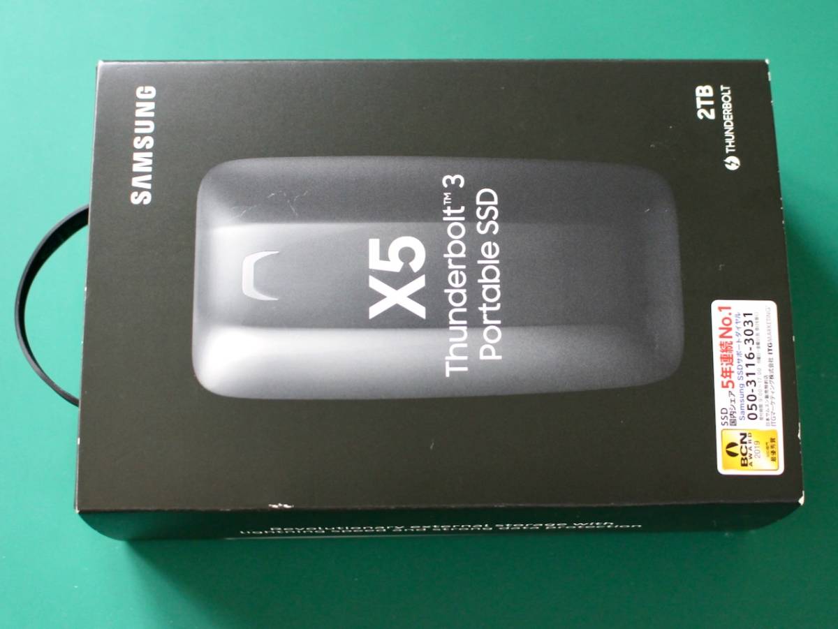 Samsung 外付けPortable SSD X5 2TB Thunderbolt3接続(中古) Samsung