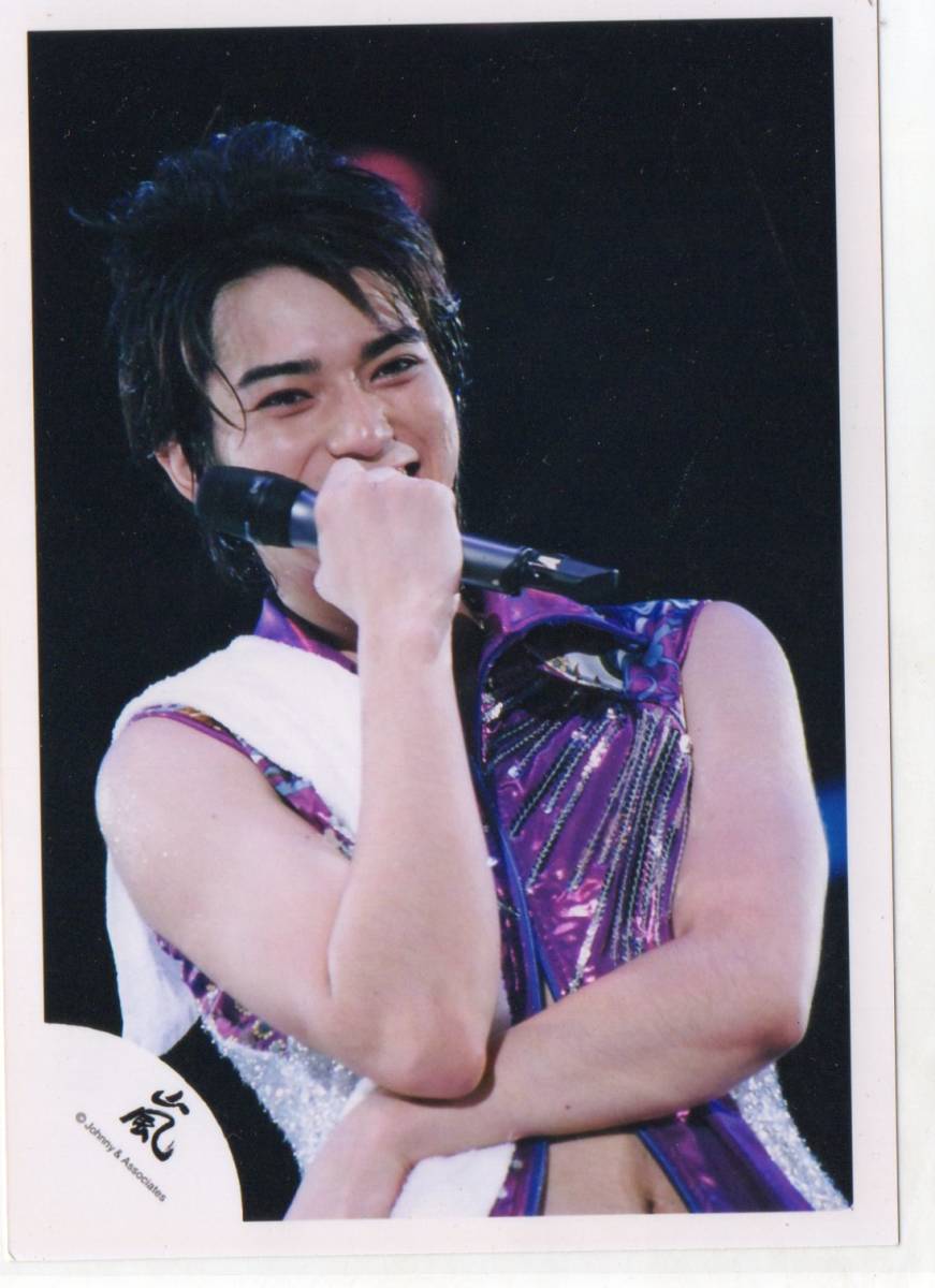 嵐 公式写真 05年 ONE SUMMER TOUR 【松本潤】 嵐ロゴ (松本潤