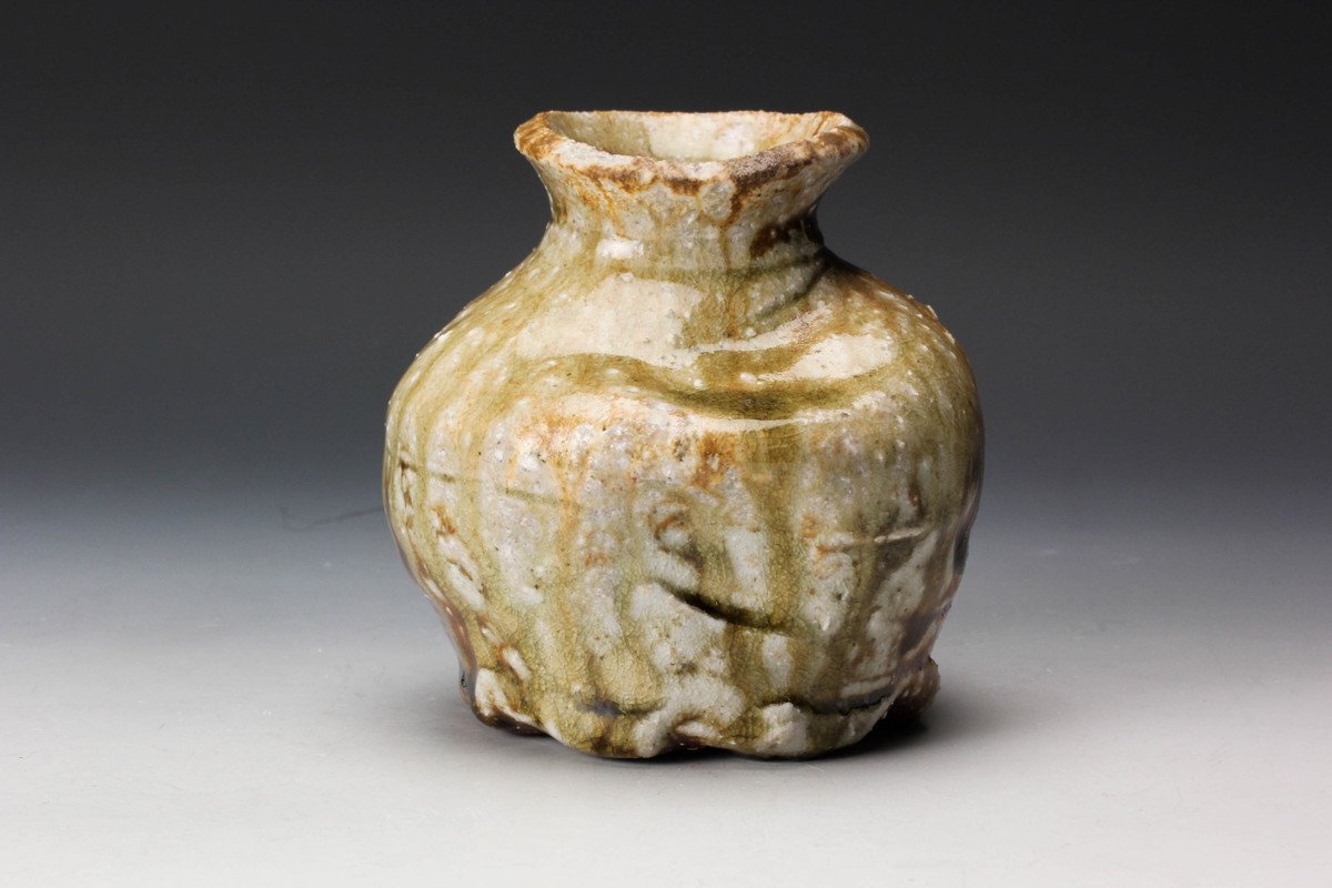 美術品・アンティーク・コレクション 信楽焼 花入 幻窯 神崎紫峰
