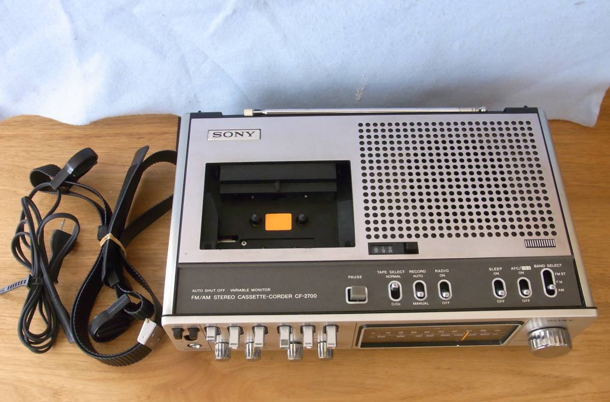 ジャンク】SONY CF-2700D ソニー FM/AM ステレオカセットコーダー