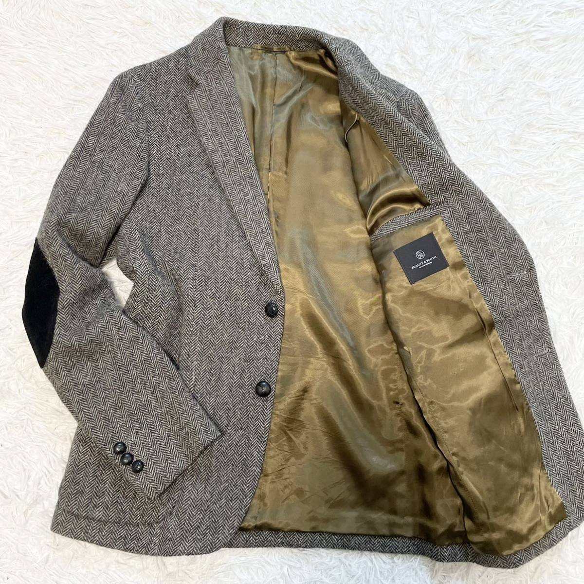 希少Lサイズ!! ユナイテッドアローズ BEAUTY&YOUTH ヘリンボーン 