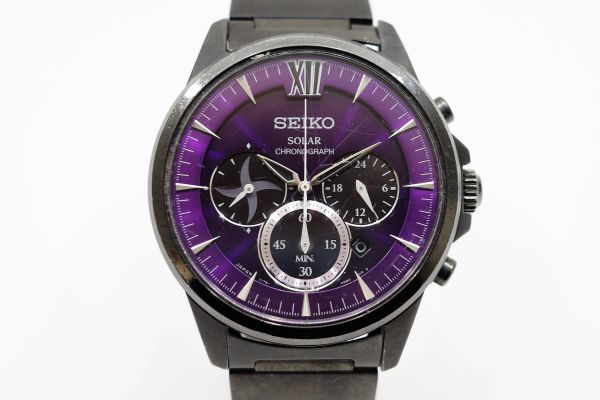 26 SEIKO SOLAR CHRONOGRAPH V175-0AV0 セイコー ソーラー クロノ