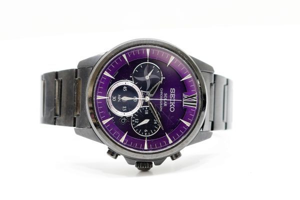 26 SEIKO SOLAR CHRONOGRAPH V175-0AV0 セイコー ソーラー クロノ