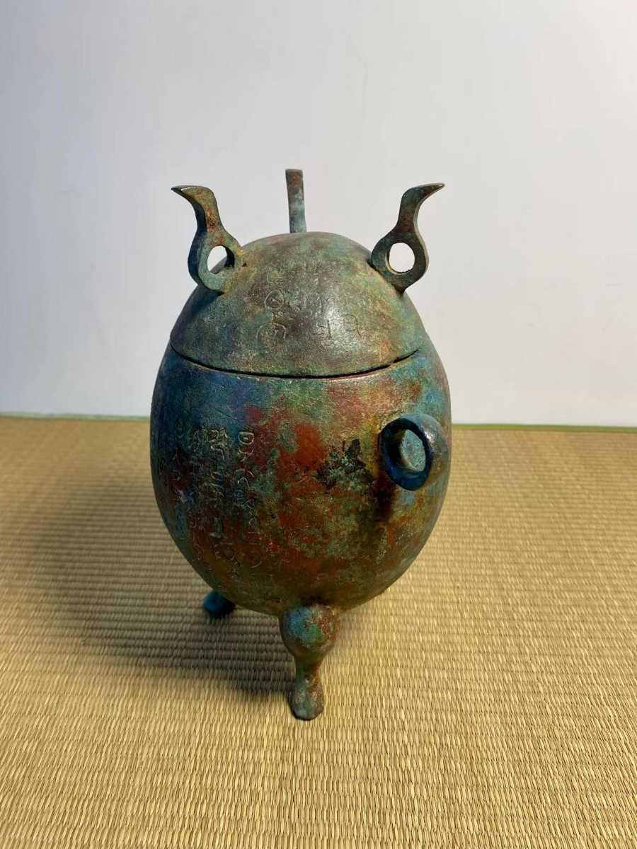 漢朝期 古銅 唐物 香炉 青銅器 茶道具 中国古玩 文房具 中国美術 仏教 仏像