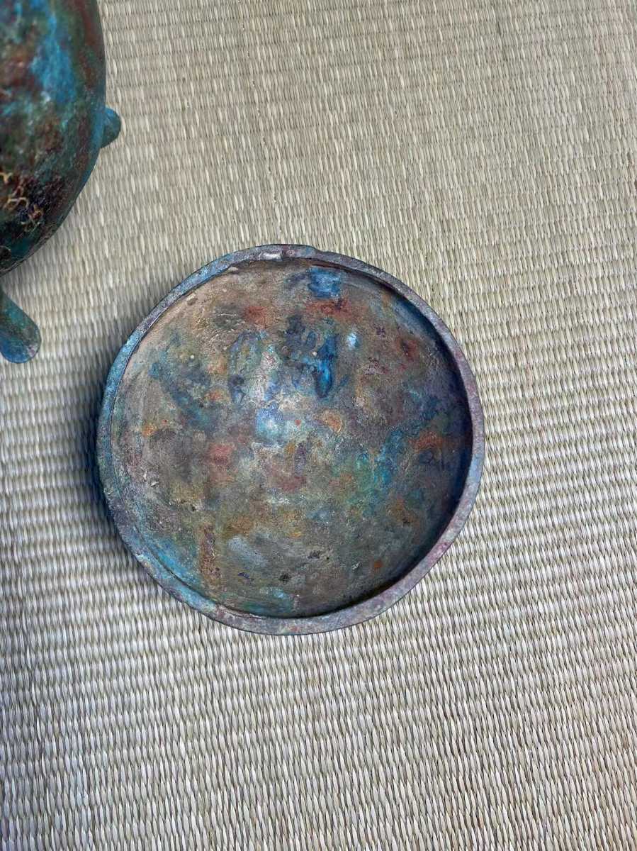 漢朝期 古銅 唐物 香炉 青銅器 茶道具 中国古玩 文房具 中国美術 仏教 仏像
