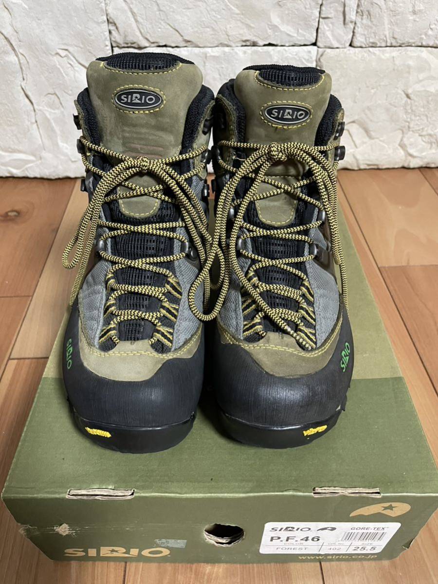 美品 シリオ 登山靴 SIRIO PF46 GORE-TEX サイズ: 25.5cm 色: FOREST 