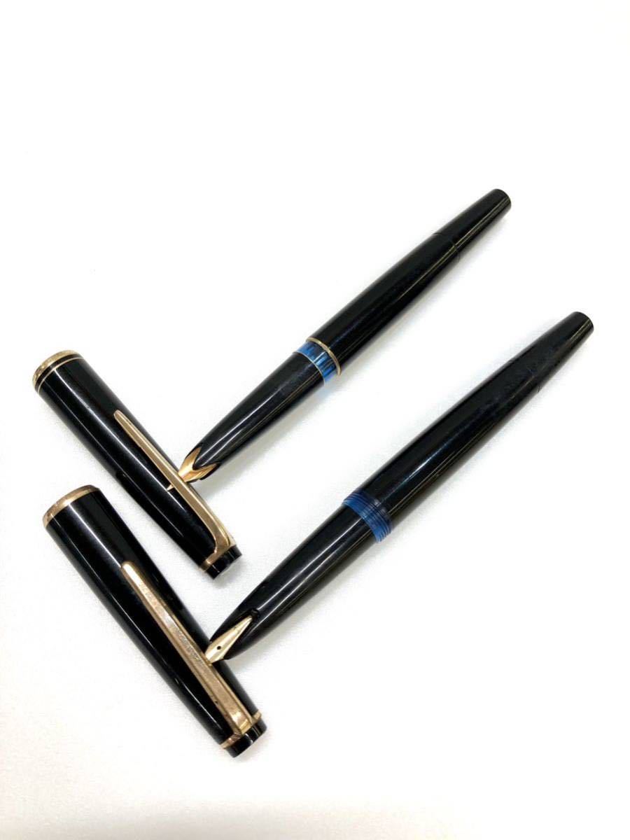 ☆MONTBLANC モンブラン No.34 No.22 万年筆 筆記用具 K18 ネジ式 嵌合式 キャップ式