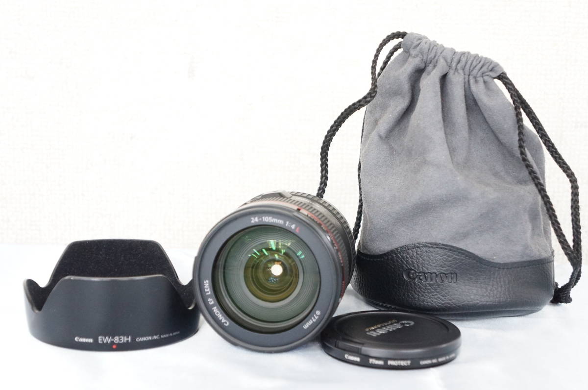 ⑤ Canon キャノン ZOOM EF 24-105mm F4 L IS USM レンズ すK01070601