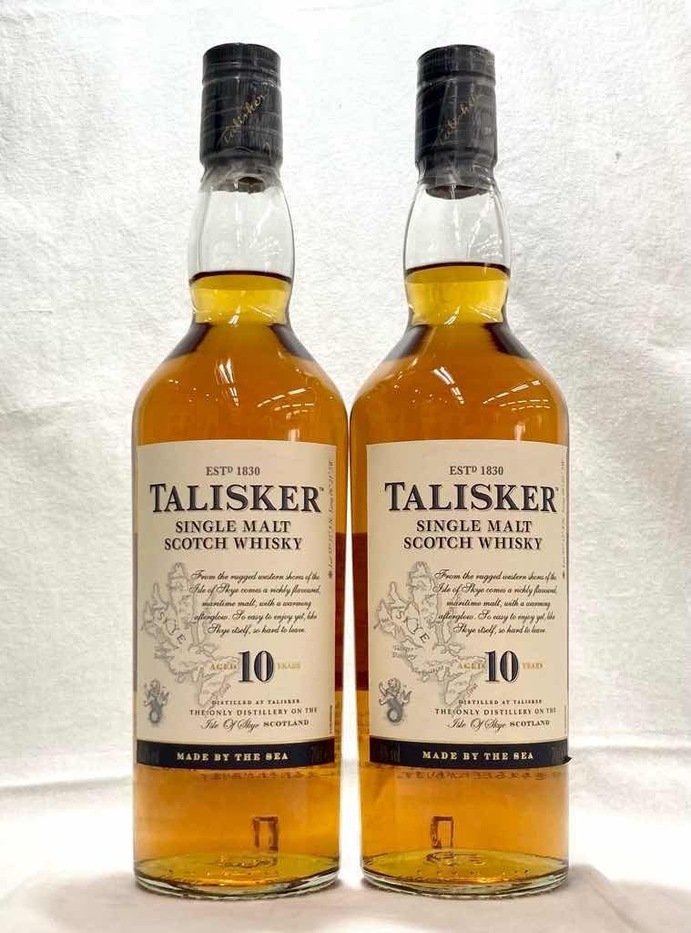 未開栓／送料無料　2本セット タリスカー 10年 TALISKER AGED 10 YEARS 700ml　YA0948