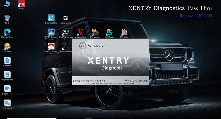 XENTRY DAS ベンツ 日本語版 PassThru 超最新 診断機 - ベンツ診断機