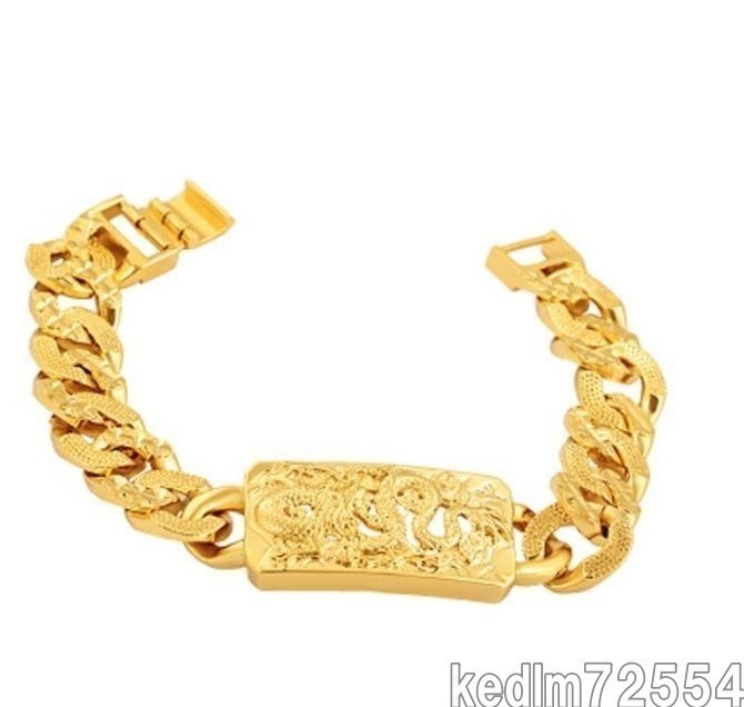 超得』ベトナム砂金 24K ブレスレット バングル メンズ 龍 超得』ベトナム砂金 24K ブレスレット バングル メンズ 龍