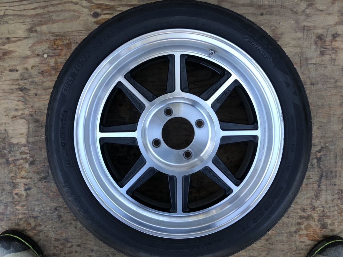 ハヤシ ストリート 15インチ 6.5jj +43 PCD 100 4H 4穴 ホイール 4本