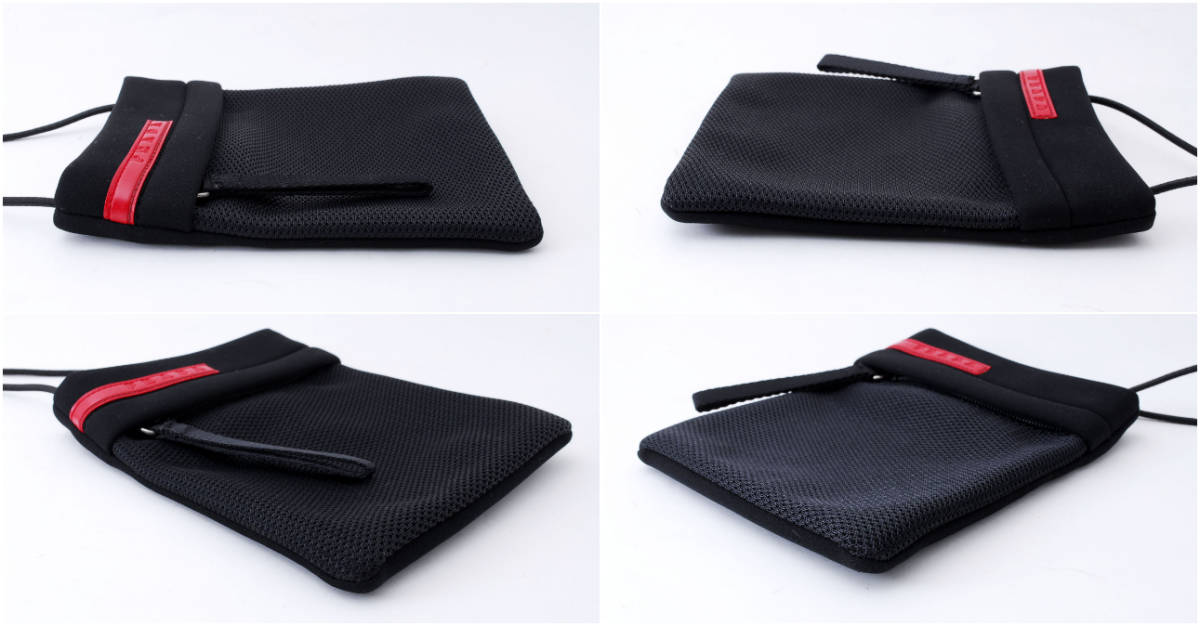 1円スタート】美品 PRADA プラダ プラダスポーツ メッシュ ウェット 
