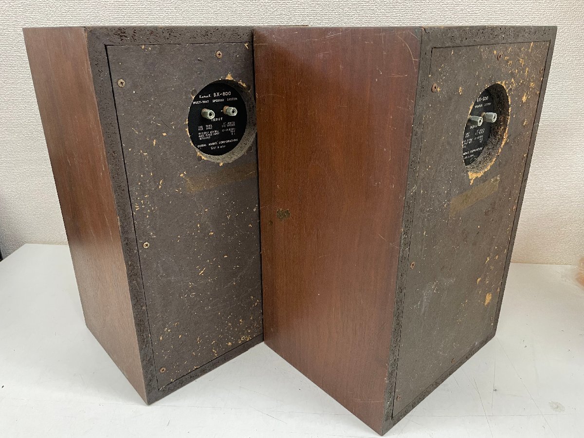 ∞希少レア【CORAL コーラル BX-800 ブックシェルフ型スピーカー