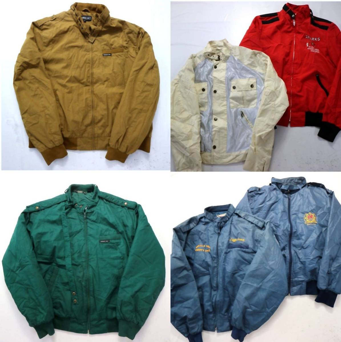 ◎ナイロンジャケット set メンバーズオンリー 他 (メンズL/XL/2XL) 6枚セット まとめ売 古着卸 1円スタート 最落なし ＭＬ433