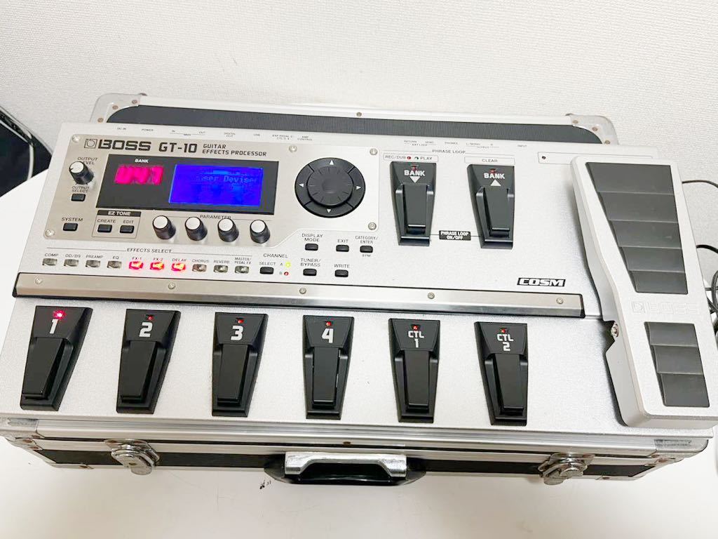 BOSS マルチエフェクター GT-10 ボス ハードケース付き 動作品 BOSS GT