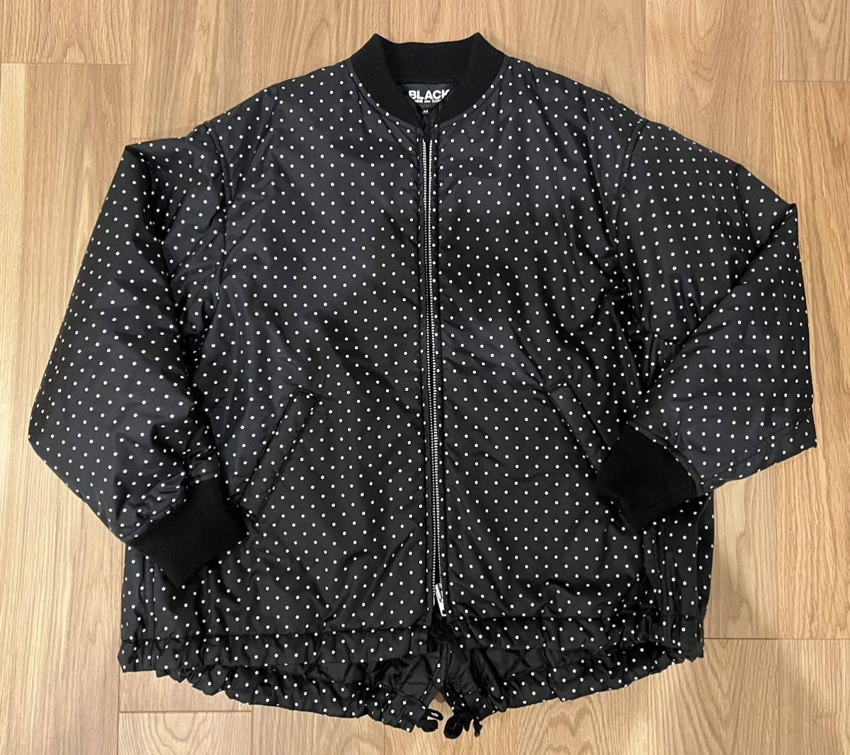 BLACK COMME des GARCONSビッグシルエットMA-1 ボンバードットブルゾン 