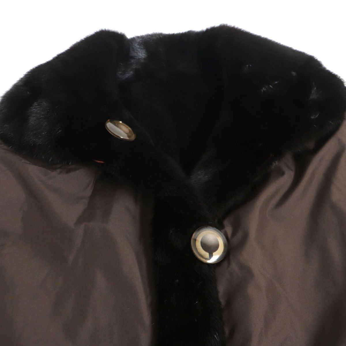 未使用品▽MINK シェアードミンク 本毛皮コート 毛質柔らか◎ Fサイズ