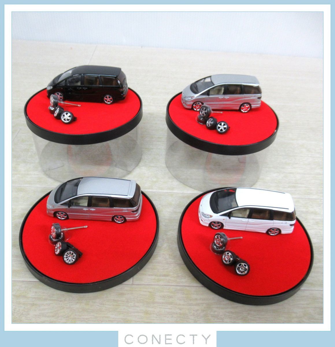 オートプロショップシリーズ 1/64 トヨタ エスティマ 計4台セット