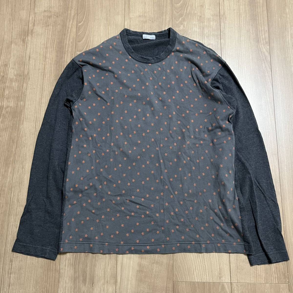 2000 COMME des GARCONS HOMME design tops コムデ ギャルソン オム 花柄 ロンT Archive Collection 田中オム 田中期 Rare 00s