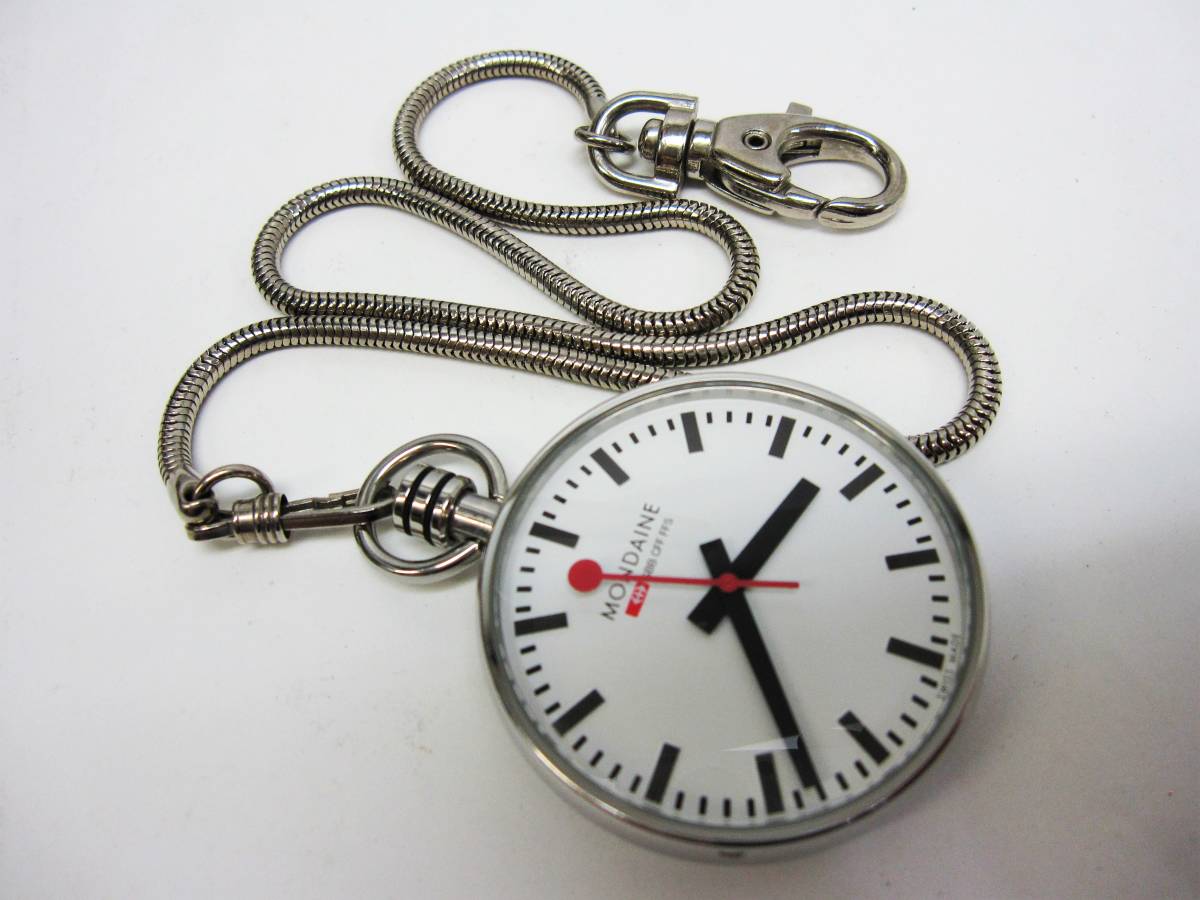 YT-B23-134】MONDAINE/モンディーン 懐中時計、ポケットウォッチ SBB 