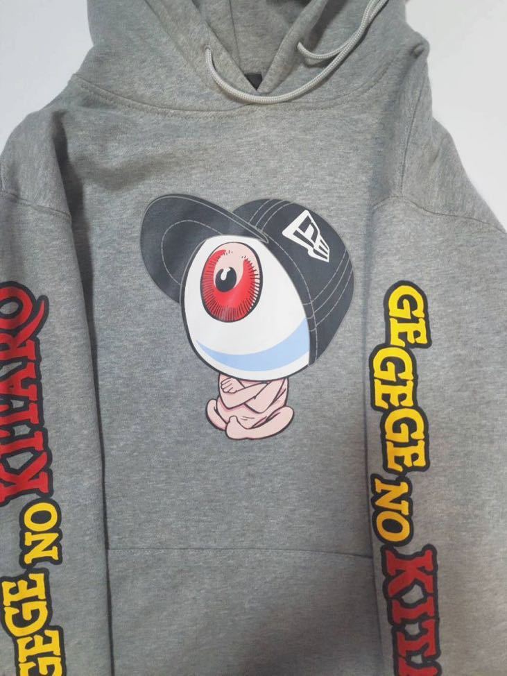 美品 未使用 NEW ERA×ゲゲゲの鬼太郎 パーカー 目玉の親父 スウェット