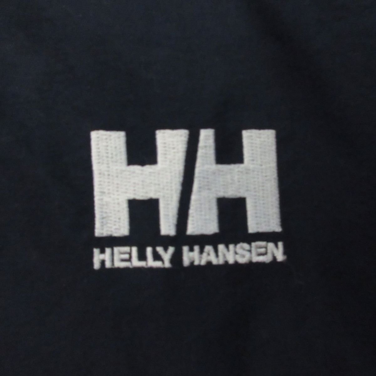美品 HELLY HANSEN ヘリーハンセン フード付き ロゴ刺繍 ナイロン 