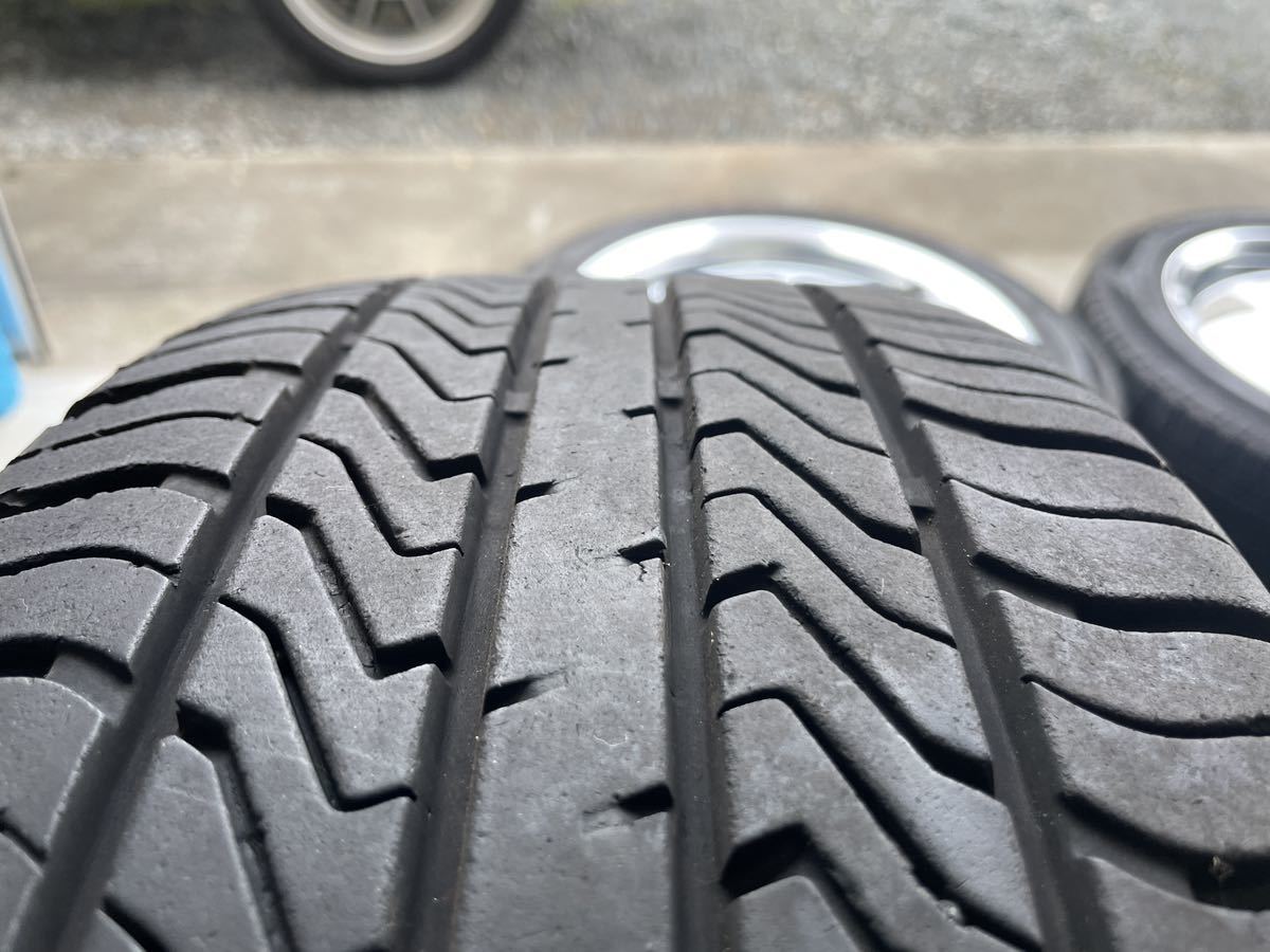 WORK レッドスレッド 15インチ 4・5穴マルチ PCD100 6.5j +50 タイヤ 