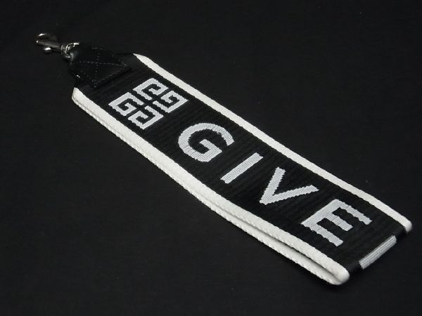 1円 GIVENCHY ジバンシィ ナイロン ストラップ キーリング