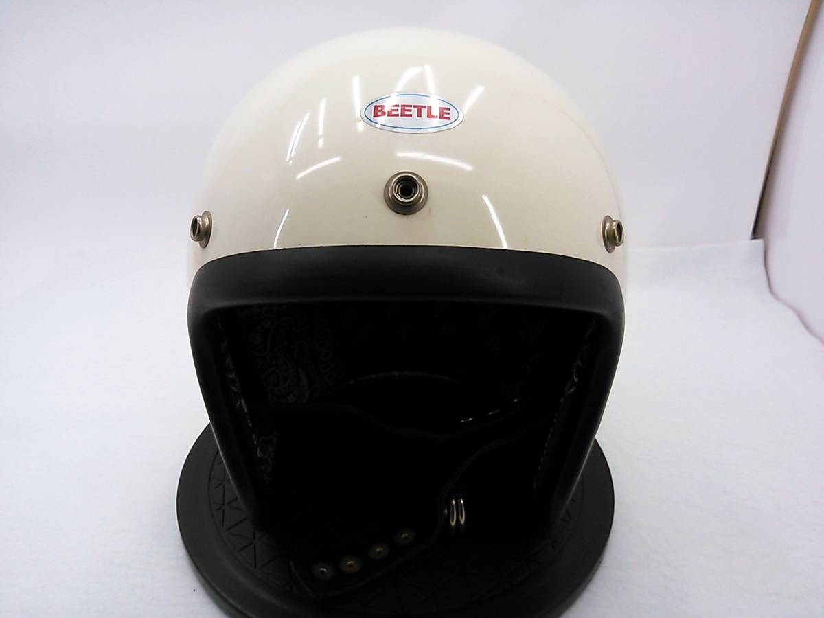 OCEAN BEETLE オーシャンビートル LAC アイボリー Mサイズ ダブルストラップ バンダナ柄