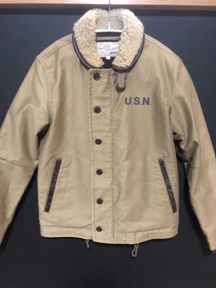 極美品】AVIREX N-1 PLAIN JAKET アヴィレックス N-1 デッキジャケット 