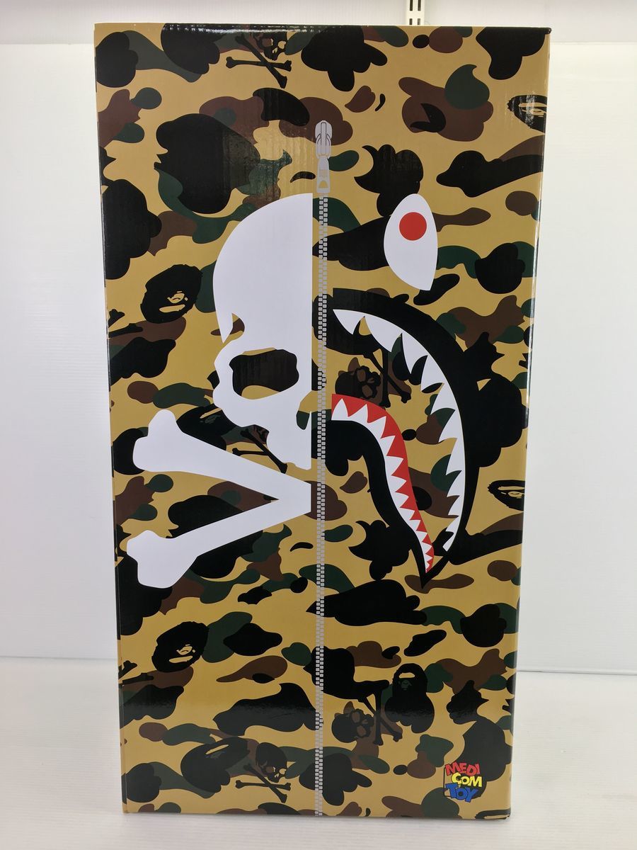 【同梱不可】【未使用美品】BE@RBRICK ベアブリック MASTERMIND VS BAPE (R) 1000% YELLOW イエロー 2400031081395