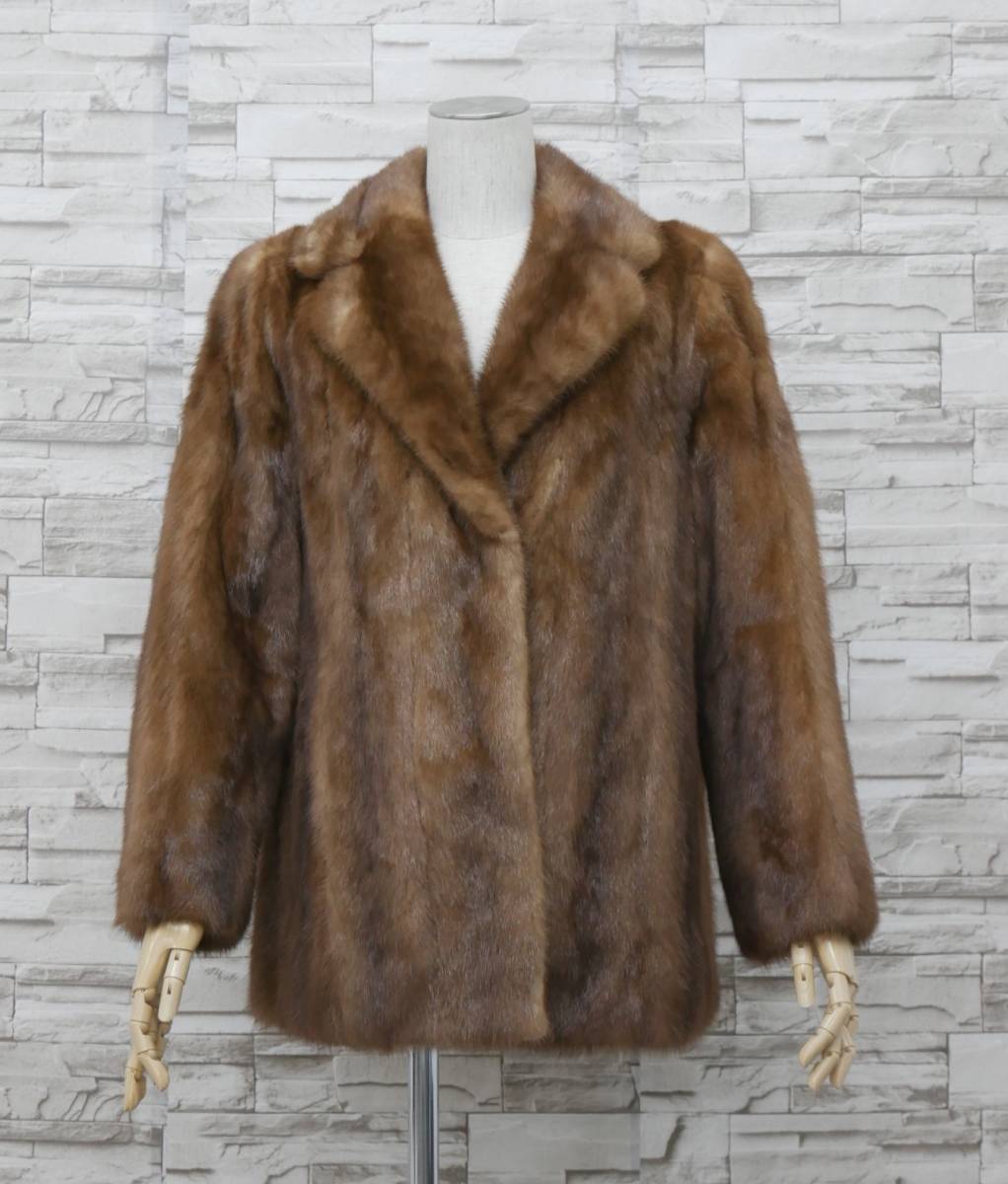 最高級毛皮 ミンクコート サファイアミンク リアルファー ミンクコート