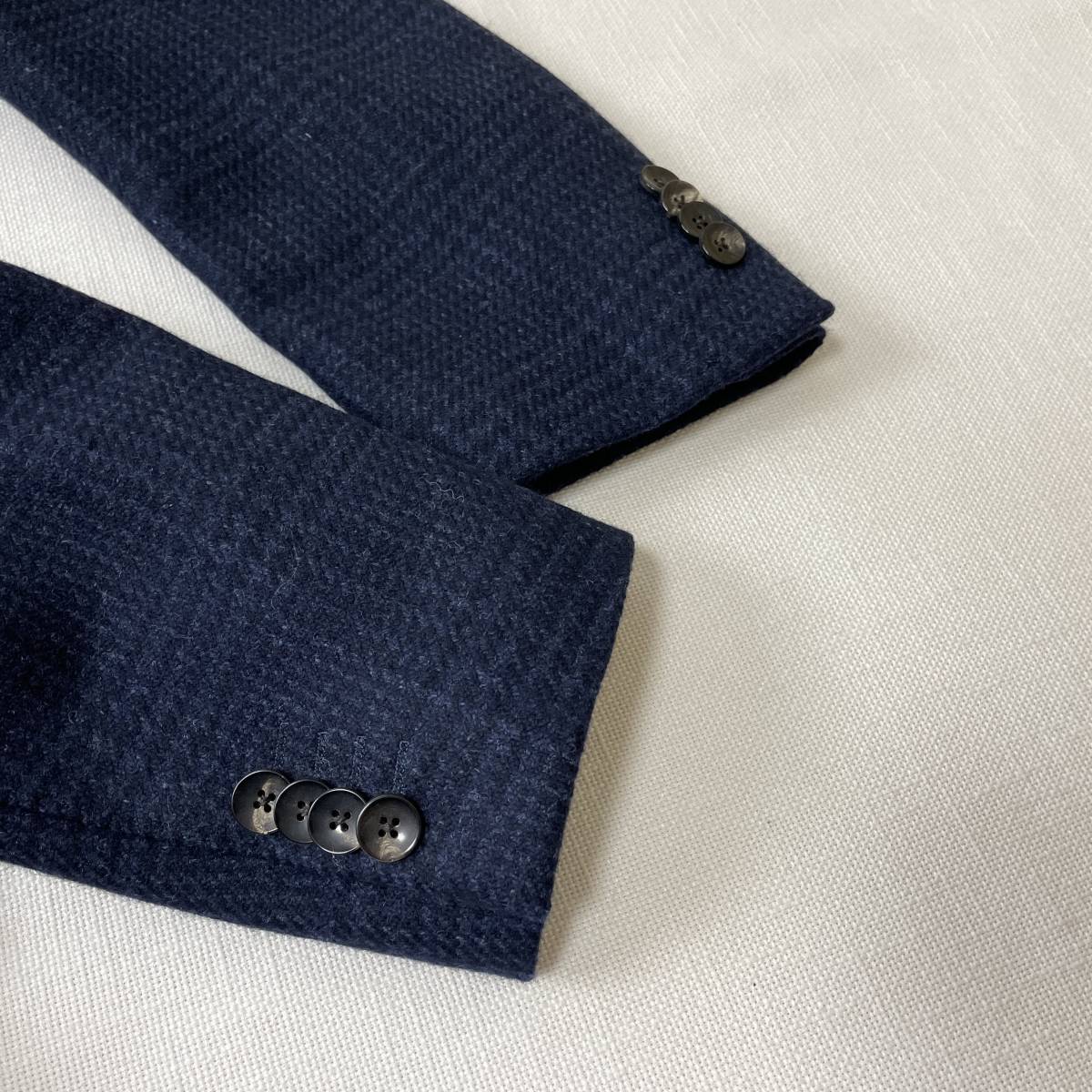 □1円〜 ＜極美品・XL!!＞□LARDINI ラルディーニ ウール テーラード 