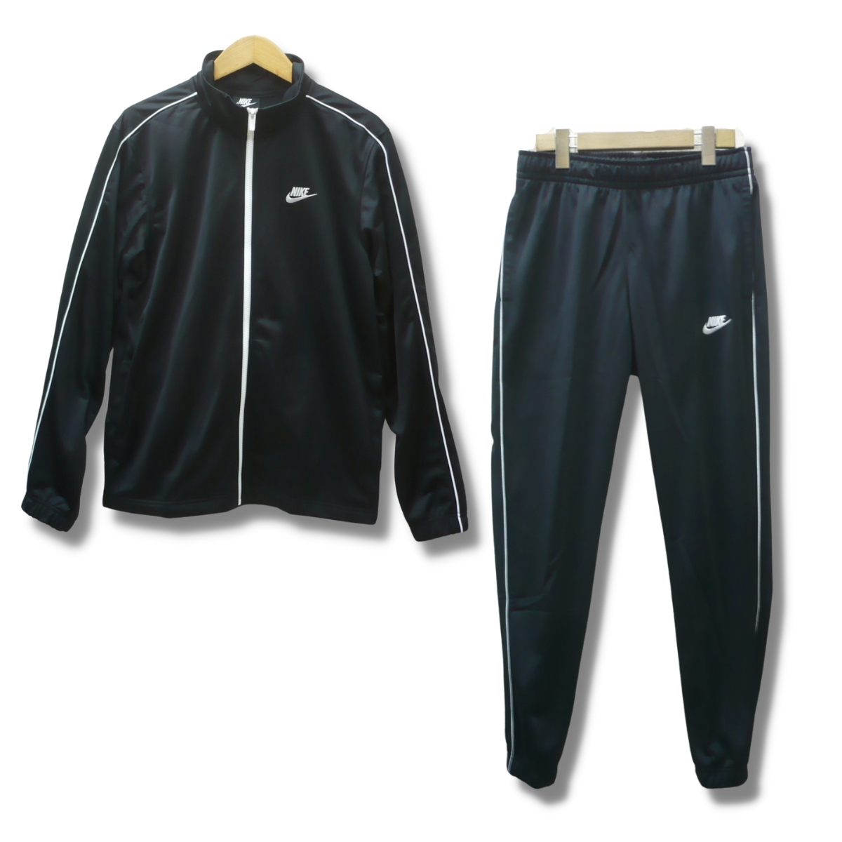 ナイキ BK/XXLサイズ ジャージ上下セット 3L 送料無料 トレパン ブラック 黒 ゴルフ スポーツ全般 マルチにOK NIKE 大きいサイズ