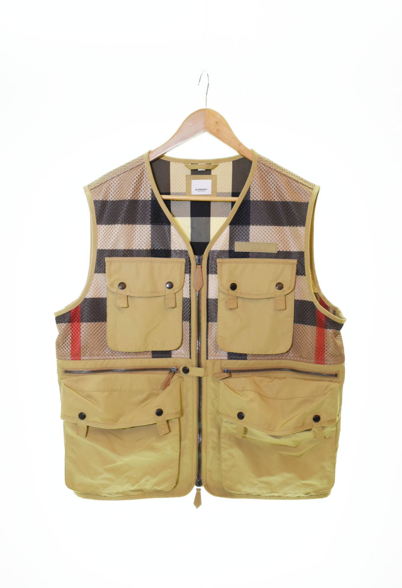 ☆ BURBERRY バーバリー フィッシング ベスト ジレ 8041401 sizeL 茶 ブラウン 103