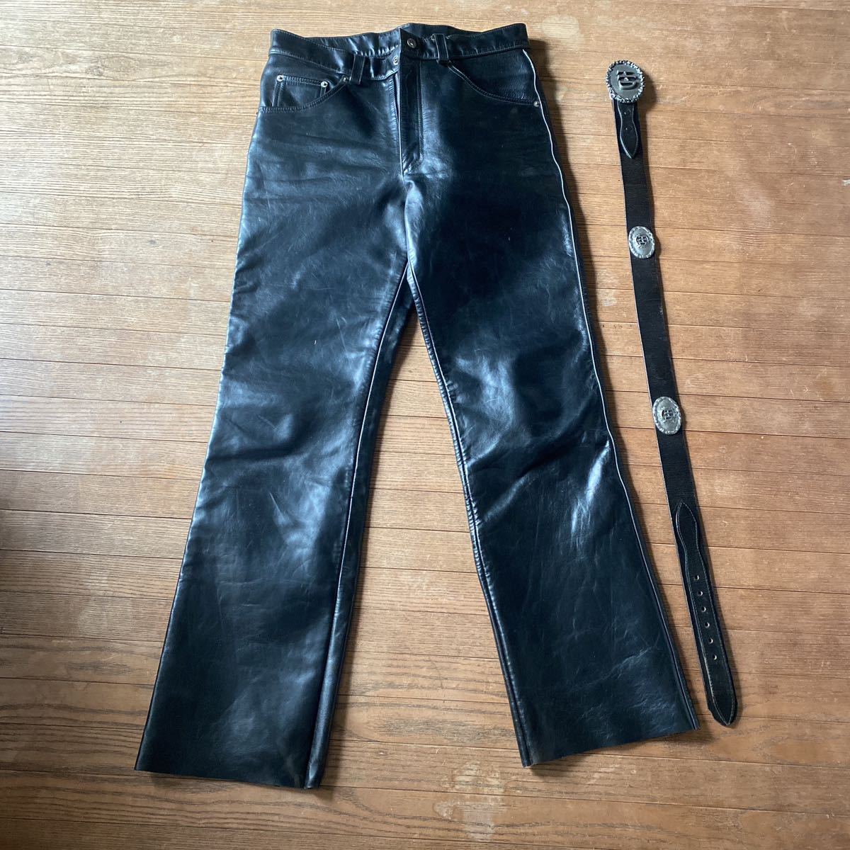 即決☆HARLEY DAVIDSON☆W36 レザーパンツ ハーレーダビッドソン