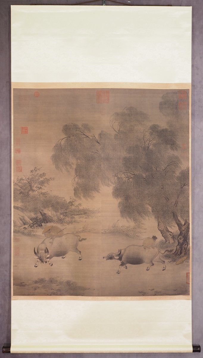 風雨帰牧図』 台北国立故宮博 宋李迪 和樂web ｜ 传统文化 【複製】【蘇